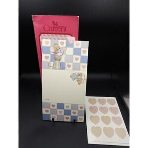 Vtg Current Just a Note 'Thumble" Fold Up Note Cards Mouse On Thimble Set Of 6